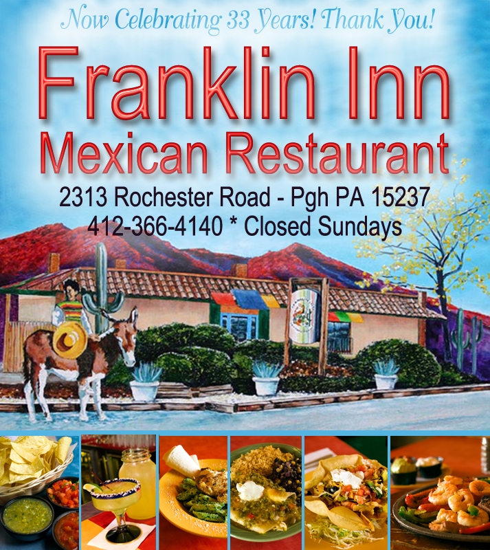food and logo photos of the Franklin INn